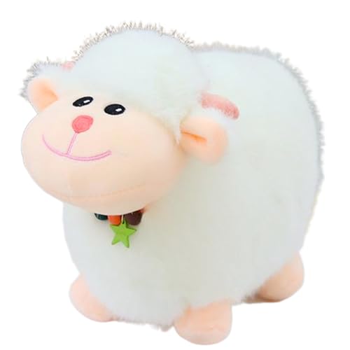 AQCQDQ Schaf Kuscheltier Schaf Puppe Stofftier zum Spielen und Kuscheln Realistische Schaf Plüsch Spielzeug Realistische für Freundinnen Kinder (20 cm,weiß) von AQCQDQ