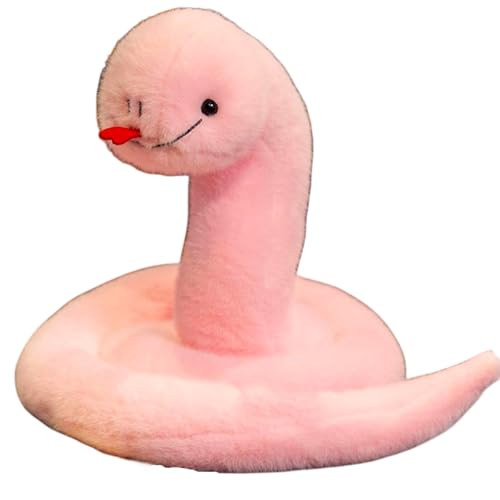 AQCQDQ Schlange Kuscheltier Plüsch Schlange Spielzeug Plüschtier Riesige Schlange, Schlange Spielzeug, Große Plüschtier Realistische Schlange für Kinder Party Streich Requisiten (80 cm,Frau) von AQCQDQ