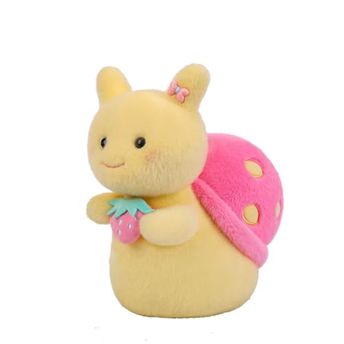 AQCQDQ Schnecke Plüschtier, Kuscheltier Schnecke Plüschpuppe, zum Kuscheln und Spielen Kuscheltiere Geschenk für Kinder Mädchen (35 cm,Rosa) von AQCQDQ