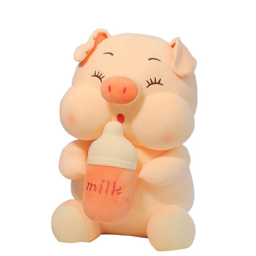 AQCQDQ Schwein Kuscheltier, Kuscheltier Schwein, Rosa Weich Schwein Plüschtier, Süßes Stofftier aus superweichem & waschbarem Plüsch, Geburtstagsgeschenk für Kinder (55cm,B) von AQCQDQ