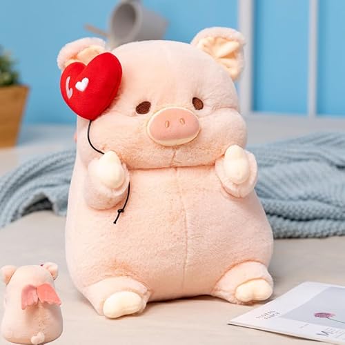 AQCQDQ Schwein Kuscheltier, Plüschtier Schwein Stofftier, Cartoon Niedliche Schwein Spielzeug, Rosa Schwein Puppe Kissen Gefülltes Tier Plüschpuppe Geschenk für Kinder (50cm) von AQCQDQ