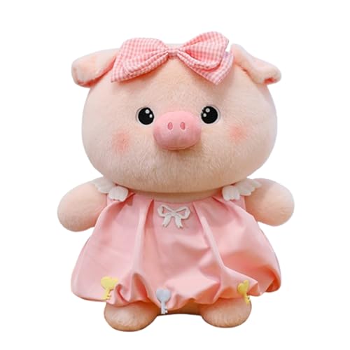 AQCQDQ Schwein Kuscheltier, Süßes Schwein Plüsch Plüschtier, Schweinchen-Puppenspielzeug, Flauschig Stofftier zum Kuscheln & Spielen, Geschenk für Kinder (Rosa,30 cm) von AQCQDQ