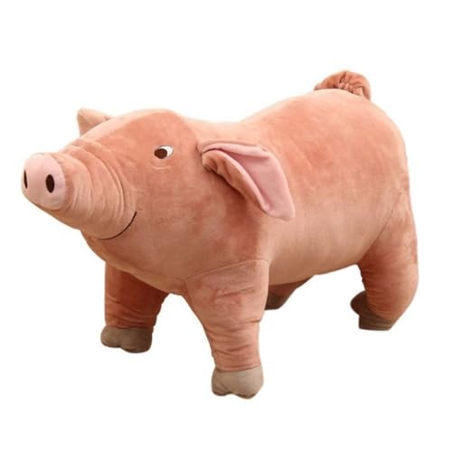 AQCQDQ Schwein Plüschtier, Kuscheltier Schwein Plüschtier, Stofftierpuppe Schwein, zum Kuscheln und Spielen Kuscheltiere Geschenk für Kinder Mädchen (60 cm,Schweinesimulation) von AQCQDQ