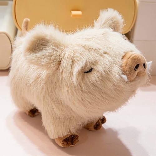 AQCQDQ Schwein Plüschtier, Süßes Stofftier, Simulation Schwein Plüsch Tier Puppe, Lustiges Plüsch Kuschelig Ideal Zum Sammeln Puppe Geschenk Für Kinder Fans (20CM,A) von AQCQDQ