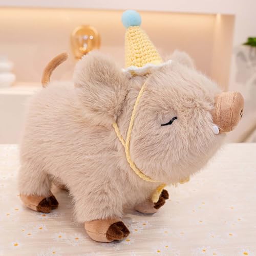 AQCQDQ Schwein Plüschtier, Süßes Stofftier, Simulation Schwein Plüsch Tier Puppe, Lustiges Plüsch Kuschelig Ideal Zum Sammeln Puppe Geschenk Für Kinder Fans (20CM,D) von AQCQDQ