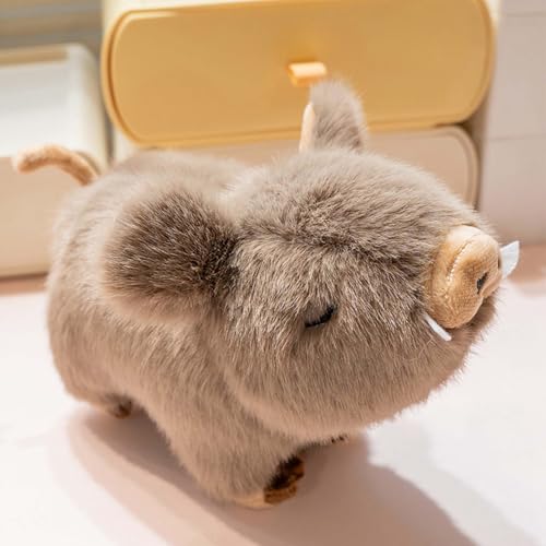 AQCQDQ Schwein Plüschtier, Süßes Stofftier, Simulation Schwein Plüsch Tier Puppe, Lustiges Plüsch Kuschelig Ideal Zum Sammeln Puppe Geschenk Für Kinder Fans (30CM,B) von AQCQDQ