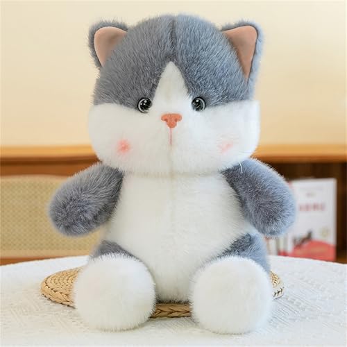 AQCQDQ Simulation Katze Plüschtier, Plüsch-Katze Kuscheltier, Nette Katze Puppe Flauschigen, Niedliche Katzenpuppe Plüschtier, Geschenkideen für Kinder (50 cm,Grau) von AQCQDQ