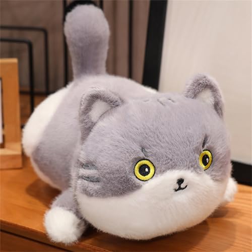 AQCQDQ Simulation Kurzhaar, Katze Plüschtier, Stofftier Katze Lebensecht Stehend, Cartoon Tier Kleine Panda Puppe, Geschenk für Freunde und Kinder (26 cm,Katzen) von AQCQDQ