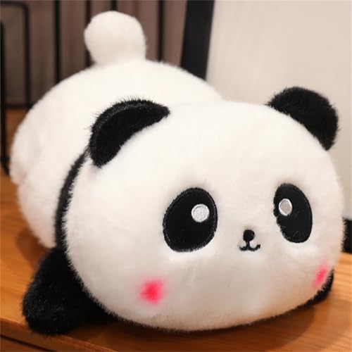 AQCQDQ Simulation Kurzhaar, Katze Plüschtier, Stofftier Katze Lebensecht Stehend, Cartoon Tier Kleine Panda Puppe, Geschenk für Freunde und Kinder (26 cm,Panda) von AQCQDQ