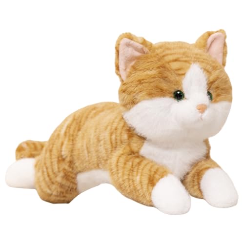 AQCQDQ Simulation Kurzhaar Nette Katze Puppe Kuscheltier Katze Lebensecht Katze Plüschtier Stofftiere Stofftierpuppe Geschenk für Kinder (30cm,C) von AQCQDQ