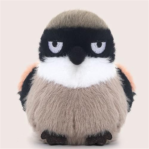 AQCQDQ Spatz Plüschtier, Vogel Kuscheltier, Flauschiges Stofftier zum Kuscheln und Spielen, Niedliche Kleine Vogelpuppen als Geschenk für Deine Freunde (11 cm,D) von AQCQDQ