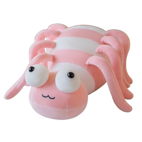 AQCQDQ Spinne Kuscheltier, Lustig Spinne Wurfkissen, Kreative Plüsch Kuscheltier, Plüsch Spinne, Plüschtier für Erwachsene Und Kinder Halloween (50 cm,Rosa) von AQCQDQ