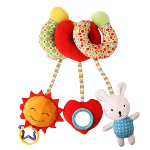 AQCQDQ Spiral Kinderwagen Spielzeug, Neugeborenes Hängespielzeug, Kinderbett Spiralspielzeug zum Aufhängen Kinderwagen Babyschale, für Babys und Kleinkindern ab 0-3 Jahre alt (C4) von AQCQDQ