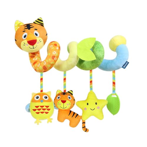 AQCQDQ Spiral Kinderwagen Spielzeug, Neugeborenes Hängespielzeug, Kinderbett Spiralspielzeug zum Aufhängen Kinderwagen Babyschale, für Babys und Kleinkindern ab 0-3 Jahre alt (E2) von AQCQDQ