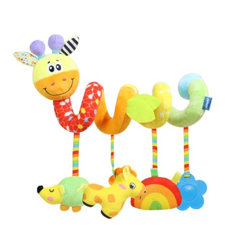 AQCQDQ Spiral Kinderwagen Spielzeug, Neugeborenes Hängespielzeug, Kinderbett Spiralspielzeug zum Aufhängen Kinderwagen Babyschale, für Babys und Kleinkindern ab 0-3 Jahre alt (E3) von AQCQDQ
