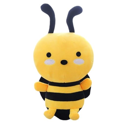 AQCQDQ Stofftier Biene Plüschtier, Biene Wurfkissen, Niedliches Plüschtier zum Kuscheln und Spielen, Plüsch Spielzeug Gefüllte Tiere Spielzeug Kinder Mädchen Jungen (20 cm) von AQCQDQ