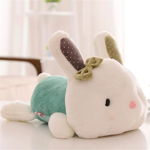 AQCQDQ Stofftier Plüsch Hasen, Soft Cuddly Friends, Niedliches Kaninchen, Plüsch Hase Stofftier Kuscheltiere Schlappohren, Kuscheltier für Mädchen und Jungen (20 cm,Grün) von AQCQDQ