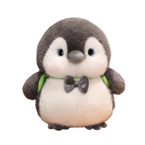AQCQDQ Stofftier Schmusetier zum Kuscheln Spielen, Pinguin Stofftier Schmusetier zum Kuscheln Spielen Pinguin Stofftier Plüschtier, Süßer Pinguin für Kinder (15cm,grau) von AQCQDQ