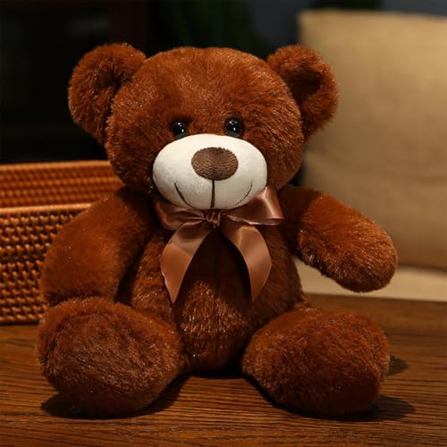 AQCQDQ Teddybär Plüschtier,Teddy Bär Klein Braunbär Süße Stofftier Spielzeug,weich groß teddybär XXL, für Kinder Mädchen Freundin (35 cm,Coffee) von AQCQDQ