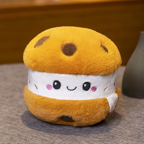 AQCQDQ Torte Plüschtier Kuscheltier Puppe Niedlicher Stofftier Geburtstagstorte, zum Spielen Dekorativ Kuscheln, Weiches Schmusetier für Geburtstagsgeschenk (Biskuit-Torte 15 cm,Torte) von AQCQDQ