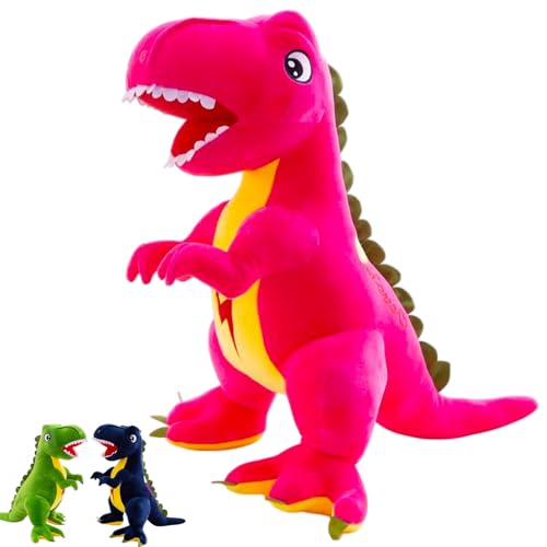 AQCQDQ Tyrannosaurus Plüsch Dinosaurier Kuscheltier Plüsch Stofftier Plüschtier Realistisches Dinosaurier Plüsch Geschenke Dinosaurier für Kinder Jungen und Mädchen (60 cm,Rosa) von AQCQDQ