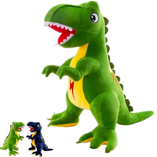 AQCQDQ Tyrannosaurus Plüsch Dinosaurier Kuscheltier Plüsch Stofftier Plüschtier Realistisches Dinosaurier Plüsch Geschenke Dinosaurier für Kinder Jungen und Mädchen (75 cm,Grün) von AQCQDQ