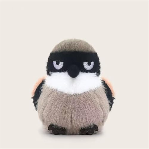 AQCQDQ Vogel Kuscheltier, Pelzige Vogel-Plüschpuppe, 11 cm Spatz Plüschtier, Niedlich Plushie, Lustige und Realistische Vogel Plüschtiere, Geschenke für Kinder (F) von AQCQDQ