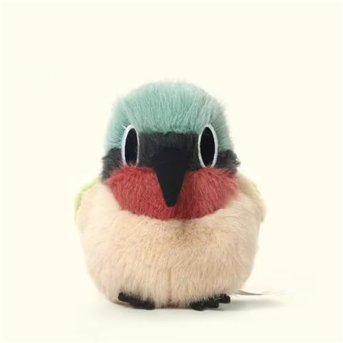 AQCQDQ Vogel Kuscheltier Klein Vögel Plüschtier, Niedlich Plushie, Lustige und Realistische Vogel Plüschtiere, Geschenke für Mädchen und Jungen (B) von AQCQDQ