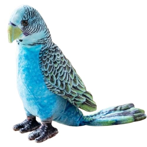AQCQDQ Vogel Papagei Plüschtier,23 cm Niedliche Plüsch Papagei Stofftier Kuscheltier Plüschtier,Niedliche Plüsch für Kinder (23 cm,Blue) von AQCQDQ