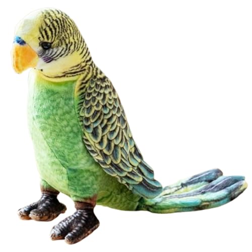 AQCQDQ Vogel Papagei Plüschtier,23 cm Niedliche Plüsch Papagei Stofftier Kuscheltier Plüschtier,Niedliche Plüsch für Kinder (23 cm,Green) von AQCQDQ
