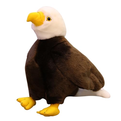 AQCQDQ Weißkopfseeadler Kuscheltier, Plüschtier Birdie, zum Spielen und Kuscheln, Weiches Schmusetier für Mädchen, Jungen, Babys (30 cm,Adler) von AQCQDQ