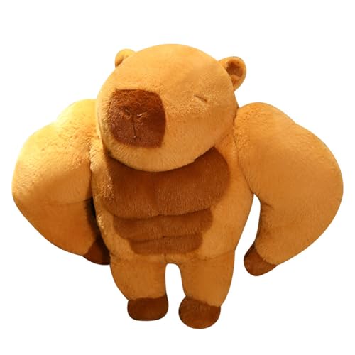 AQCQDQ kuscheltiere Capybara, Plüschtier Capybara, Stofftier Niedlicher kabibara, zum Spielen und Kuscheln, Weiches Schmusetier für Mädchen, Jungen, Babys Geschenk (75 cm,braun) von AQCQDQ