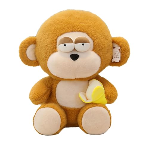 Affe Kuscheltier Stofftiere, Kuscheltier Affe Stofftier, AFFE Plüsch Spielzeug Plüschtier, Weiches Plüsch Affenpuppe Dekoration, Gross Plüschtier AFFE Spielzeug, Geschenk für Kinder (50cm,Gelb) von AQCQDQ