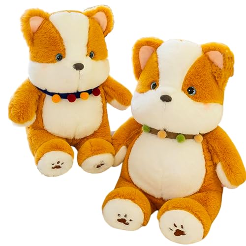 Corgi Plüschtier XXL,Realistisches Corgi Hund Plüsch Schönes Tier niedliche Corgi Hund Stofftier Plüschtier Animal Toy Gift for Kids (45 cm,Hund) von AQCQDQ