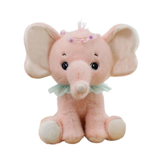 Elefant Kuscheltier, Elefant Plüsch Puppe, Stofftier Elefant, Stuffed Animal, Plüschspielzeug für Hochzeit, Geburtstag, Raumdekoration (55 cm,Rosa) von AQCQDQ