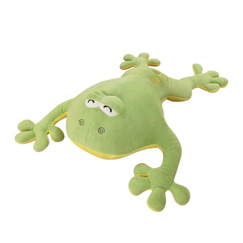 Frosch Plüschtier, Frosch Kuscheltier, Frosch Plüschtier Stofftier Soft Langbeinige, Simuliertes Tier Frosch Plüschtier, Frosch Stofftier Plüschtier, Geschenk für Freunde und Kinder (130cm,Grün) von AQCQDQ