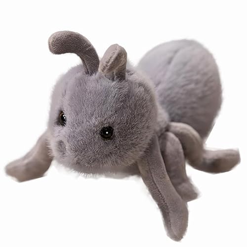 Gefüllter Ameisenplüsch, Tier Ameise Kuscheltier, Ameise Plüschtier, Süße Ameisen Stofftier Plüschpuppe, Ameisen Plüsch für Kinder und Kuscheltierliebhaber Geschenk (25 cm,Grau) von AQCQDQ