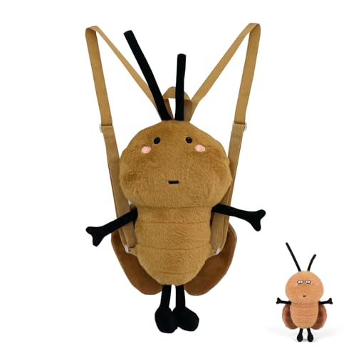 Kakerlaken Plüschtier Kuscheltier Rucksack Mit Kakerlakenpuppe Anhänger, Kreative Kakerlake Rucksack Süße Hässlich Puppe Ugly Dolls Lustige Plüschtiere Pranking Cockroach Toy Für Freunde (1 Set) Kakerlaken Plüschtier Kuscheltier Rucksack Mit Kakerlakenpuppe Anhänger, Kreative Kakerlake Rucksack Süße Hässlich Puppe Ugly Dolls Lustige Plüschtiere Pranking Cockroach Toy Für Freunde (1 Set) von AQCQDQ