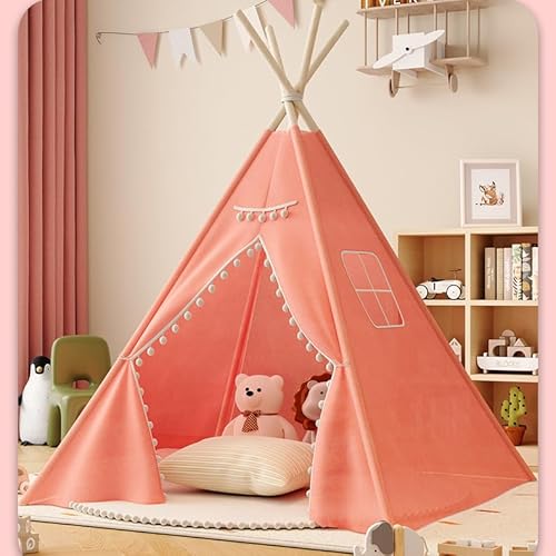 Kindertipi Spielzelt, Tipi Zelt für Kinder, Zelt Kinderzimmer Deko, Kinderzelt Für Drinnen Spielzelt Indoor Spielgeräte Spielzimmer, Faltbares Spielhaus, Babyzimmer Deko für Kleinkinder (1.6 m,Rosa) Kindertipi Spielzelt, Tipi Zelt für Kinder, Zelt Kinderzimmer Deko, Kinderzelt Für Drinnen Spielzelt Indoor Spielgeräte Spielzimmer, Faltbares Spielhaus, Babyzimmer Deko für Kleinkinder (1.6 m,Rosa) von AQCQDQ