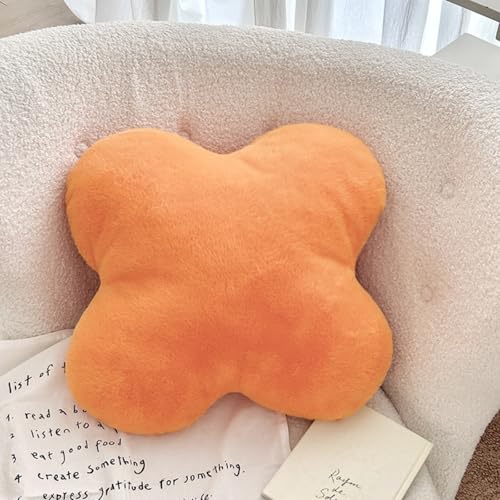 Kreuz Kissen Bodenkissen, Niedliche Kissen Ästhetische Kissen, Kuschelkissen Plüsch Kinder Kissen Dekokissen, Plüsch Kissen Dekokissen für Büro Schlafzimmer Wohnzimmer Bett Couch (50*50cm,Orange) Kreuz Kissen Bodenkissen, Niedliche Kissen Ästhetische Kissen, Kuschelkissen Plüsch Kinder Kissen Dekokissen, Plüsch Kissen Dekokissen für Büro Schlafzimmer Wohnzimmer Bett Couch (50*50cm,Orange) von AQCQDQ