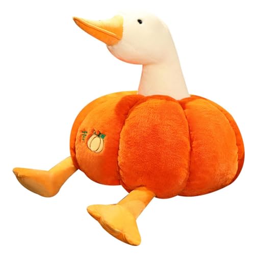 Kürbis Enten Puppe Bequemes Stofftier, Niedlich Kürbis Plüschtier, Kuscheltier Kürbis Gans, Kürbis Gans Spielzeug Puppe, Halloween Orange Kürbis Ente Plüschtier, Haunted House Dekoration (80cm,Orange) Kürbis Enten Puppe Bequemes Stofftier, Niedlich Kürbis Plüschtier, Kuscheltier Kürbis Gans, Kürbis Gans Spielzeug Puppe, Halloween Orange Kürbis Ente Plüschtier, Haunted House Dekoration (80cm,Orange) von AQCQDQ