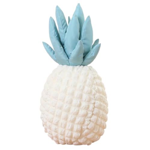 Kuscheltier Ananas, PlüSchtier Ananas, zum Spielen und Kuscheln, Weiches Schmusetier für Mädchen, Jungen, Babys Geburtstagsgeschenk (50 cm,Weiß) von AQCQDQ