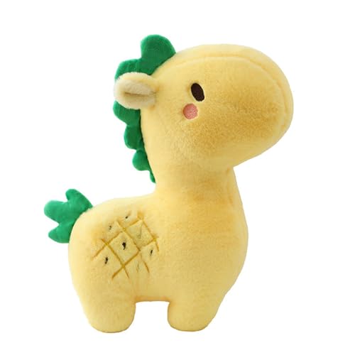 Kuscheltier Pferd Plüschtier, Pferd Plüsch Stofftier Spielzeug, Kawaii Pineapple Horse Plush Stuffed Animal, Horse Plüschpuppen Wurfkissen, Geschenk für Erwachsenes Kinder (35cm,Gelb) von AQCQDQ