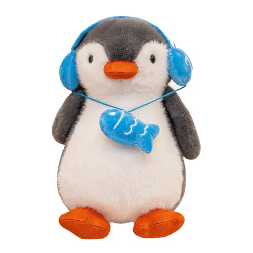 Kuscheltier Pinguin Plüschtier für Mädchen, Marineblauer Pinguin Stofftier Plüsch Puppe, Stofftier Schmusetier zum Kuscheln & Spielen, Geschenke für Mädchen und Jungen (A,35 cm) von AQCQDQ