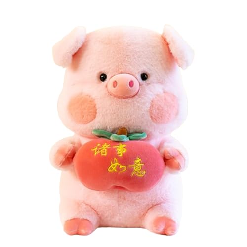 Kuscheltier Schwein, Süßes Schwein Plüsch Plüschtier, Weiche Spielzeugpuppe Kissen, Cartoon Pig Plüschtier, Rosa Pig Plüschfigur, Für Kinder Jeglichen Alters (45CM,A) von AQCQDQ
