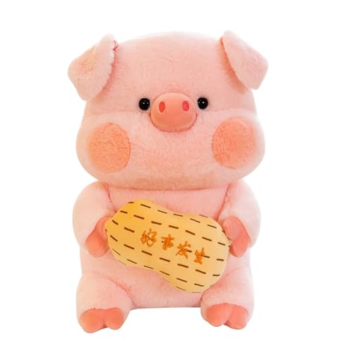 Kuscheltier Schwein, Süßes Schwein Plüsch Plüschtier, Weiche Spielzeugpuppe Kissen, Cartoon Pig Plüschtier, Rosa Pig Plüschfigur, Für Kinder Jeglichen Alters (45CM,B) von AQCQDQ