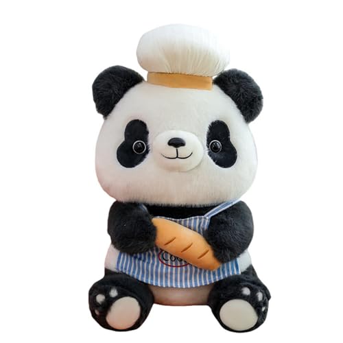 Panda Kuscheltier, Niedliches Panda Plüschtier Plüsch Spielzeug, Groß Panda Kuscheltier Riesen Stofftier, Panda Plüsch Stofftier Plüschkissen, Geschenk für Kinder Jungen und Mädchen (90cm,Schwarz) von AQCQDQ