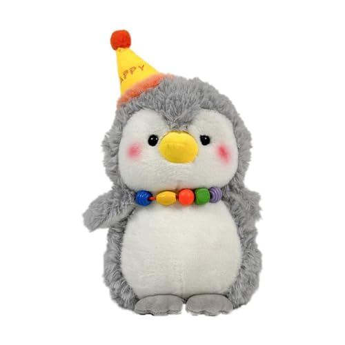 Pinguin Plüschpuppe Kissen, Geburtstag Bowler Hut Pinguin Puppe Heimdekoration 25 cm, Pinguin Geschenk Animal Plushies Flauschiges Stofftier Plüschtier Zum Kuscheln & Spielen (42 cm) von AQCQDQ