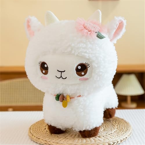 Schaf Kuscheltier, Süße Schaf Plüsch Spielzeug, Schaf PlüSchpuppe, Stuffed Animal, Geschenk für Jungen Mädchen Babys (38 cm) von AQCQDQ