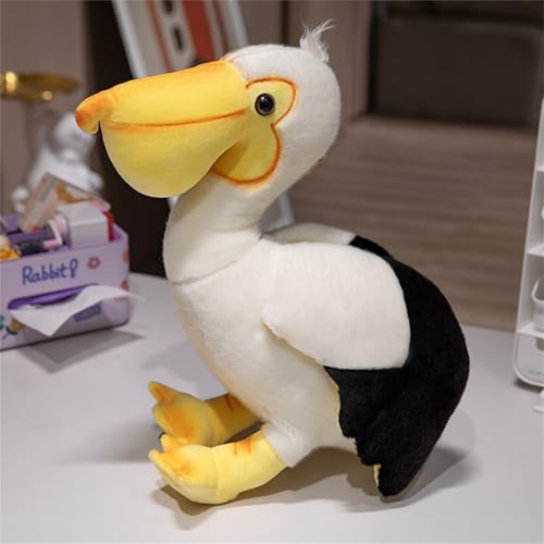 Vogel Kuscheltier Plüschpuppe, Simulation Geier Strauß Pelikan Figur Plüschtier, Niedliche Fliegende Vögel Plushies Stofftier Spielzeug Geschenk Zum Kuscheln & Spielen Für Kinder (45 cm,Pelikan) Vogel Kuscheltier Plüschpuppe, Simulation Geier Strauß Pelikan Figur Plüschtier, Niedliche Fliegende Vögel Plushies Stofftier Spielzeug Geschenk Zum Kuscheln & Spielen Für Kinder (45 cm,Pelikan) von AQCQDQ